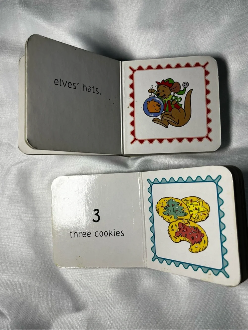 Vintage Winnie The Pooh Christmas Board‎ Books Cozy Caps Counting Disney